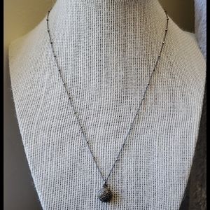 Rachel Lynn Chicago pavé diamond on black rhodium